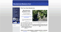 Desktop Screenshot of mountainviewblueberryfarm.com