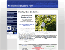 Tablet Screenshot of mountainviewblueberryfarm.com